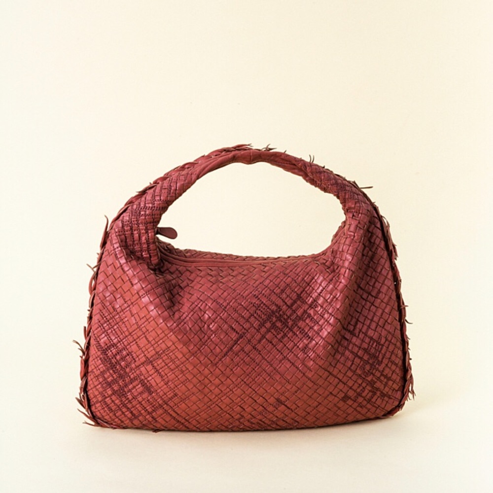 Bottega Veneta Large Intrecciato Velours Hobo Bag
